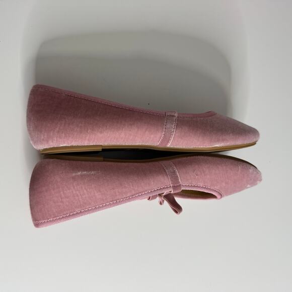 NWOT J. CREW CREWCUTS Girls' Velvet Bow Strap Mary Janes Pink 4 - Picture 4 of 7